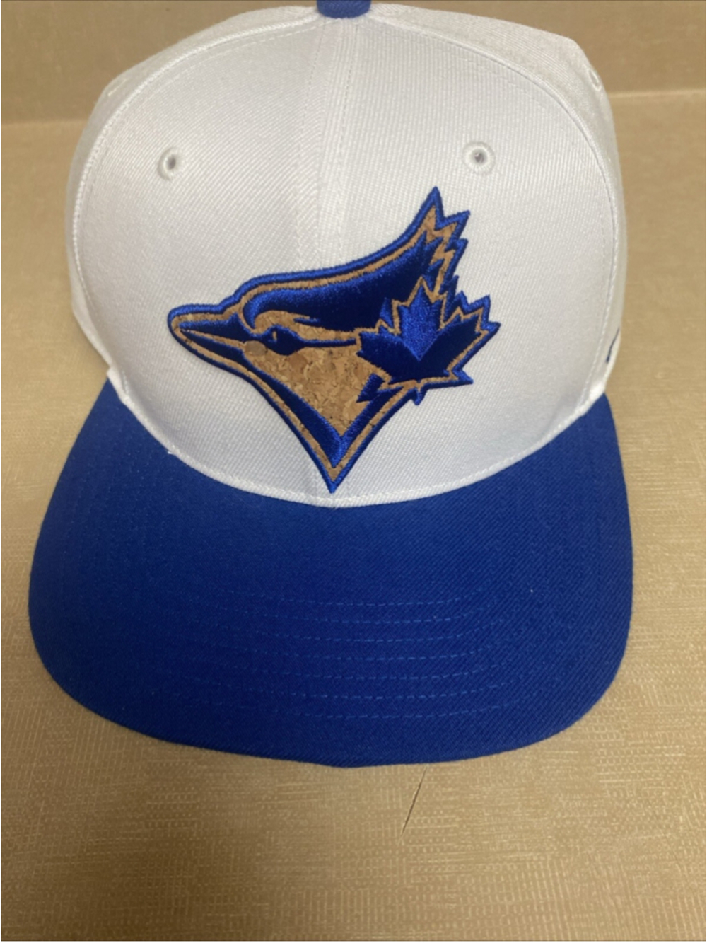 '47 Toronto Blue Jays Corkscrew White Blue Adjustable Cap Captain Snapback Hat,